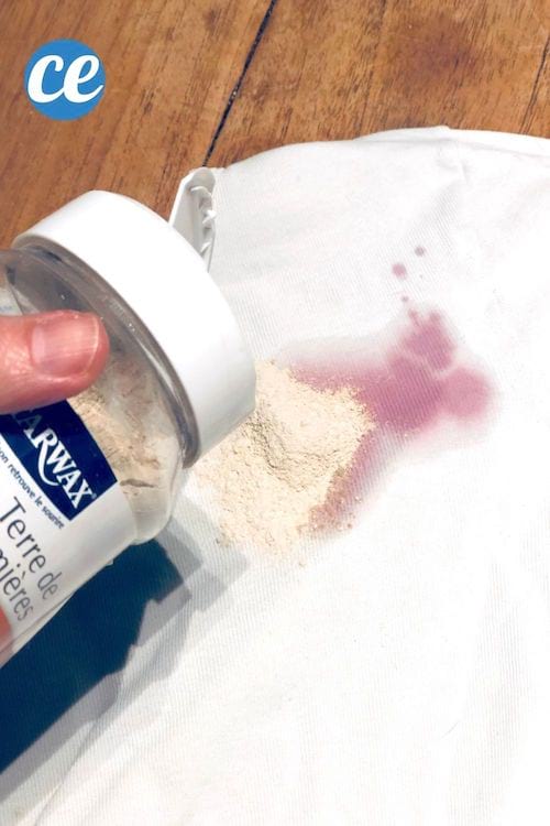 de la terre de sommières pour enlever une tache de vin