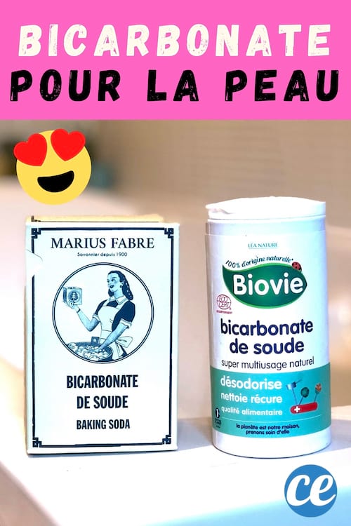 2 flacons de bicarbonate pour la peau