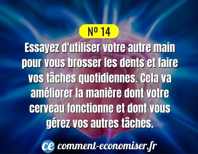 Utiliser votre main dominante améliore le fonctionnement du cerveau.