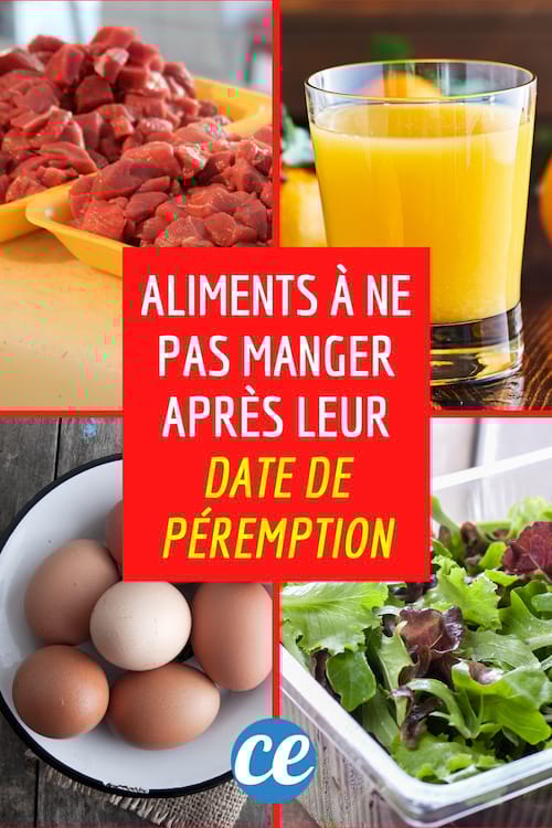 8 Aliments à Ne Surtout Pas Manger Après Leur Date de Péremption.