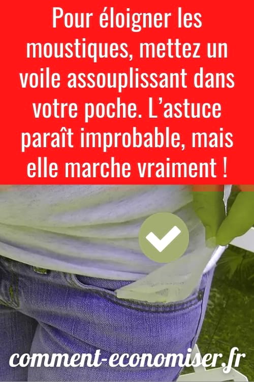 L’astuce bizarre pour éloigner les moustiques.