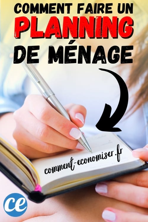 La méthode facile pour faire un planning du ménage de la maison.