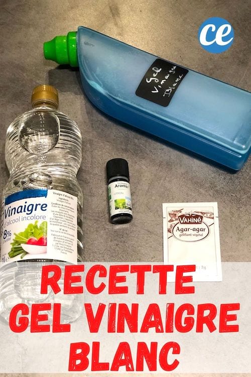 Recette pour fabriquer du gel de vinaigre blanc
