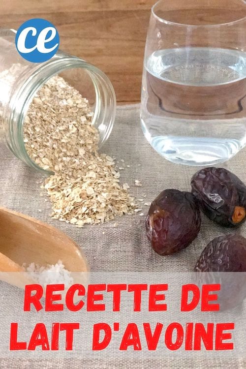 Les ingrédients pour faire une recette de lait d'avoine