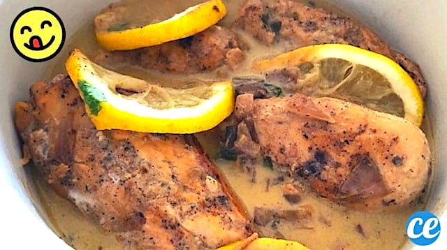 La Délicieuse Recette du Poulet Crémeux à l'Ail et Au Citron (Facile & Rapide).