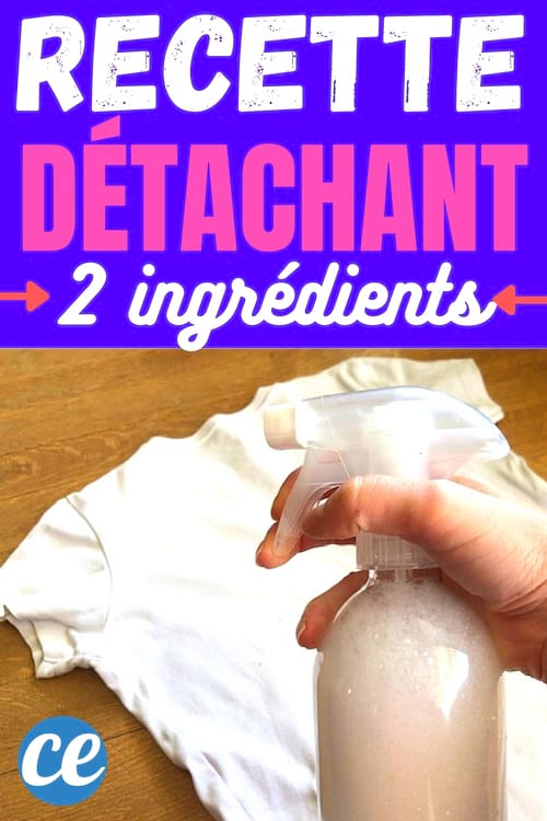 flacon spray de détachant fait maison au percarbonate sans bicarbonate