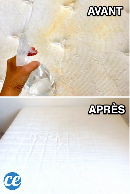 Comment Nettoyer un Matelas Taché & Jauni Au Naturel en 10 Min.