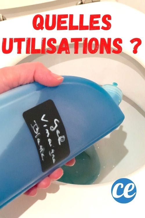 Du gel de vinaigre blanc fait maison pour nettoyer la cuvette des WC