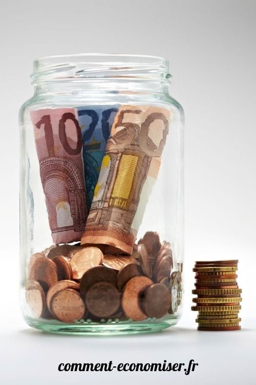 Les petites économies dans ce bocal s'accumulent rapidement.