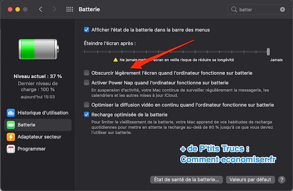 Comment augmenter luminosité écran sur mac pour travailler au soleil
