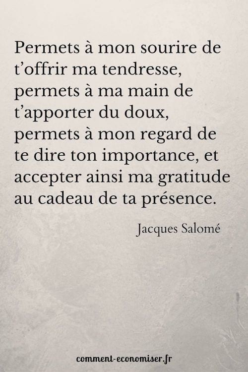 Permets à mon sourire de t’offrir ma tendresse, permets à ma main de t’apporter de doux, 