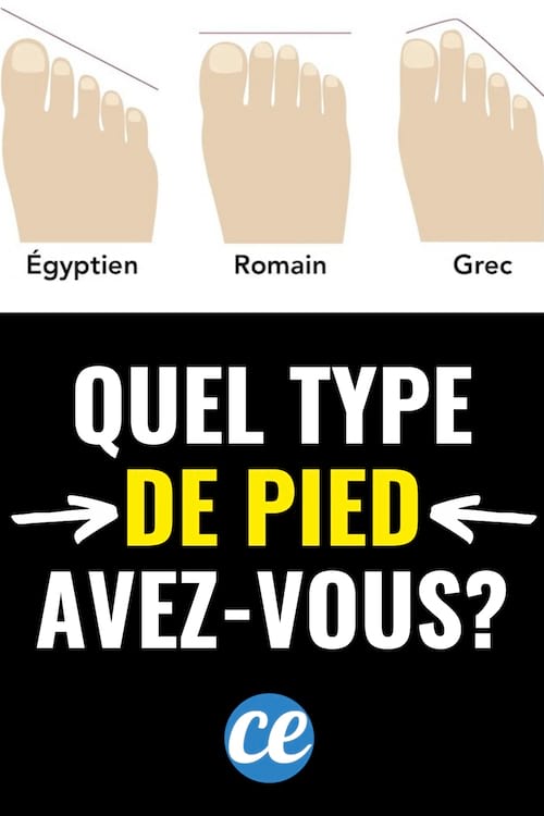 Quel type de pied avez-vous ? Pied égyptien, pied romain, pied grec ?