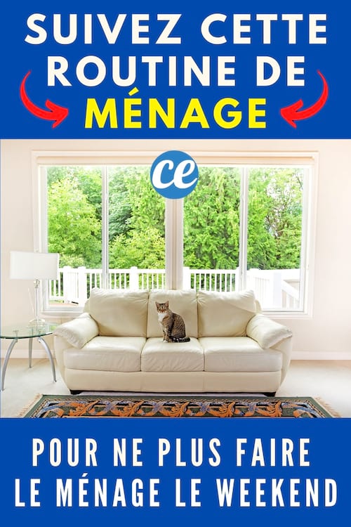 UNe routine de ménage facile et rapide pour gagner du temps le weekend