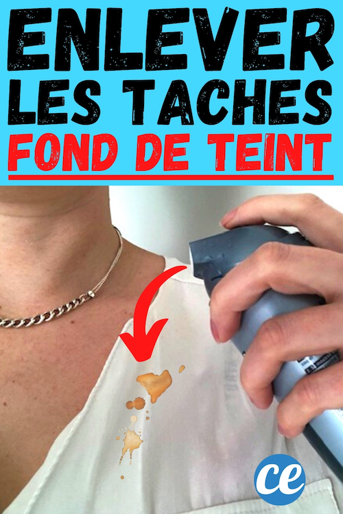 Comment Enlever une Tache de Fond de Teint Sur une Chemise Blanche.