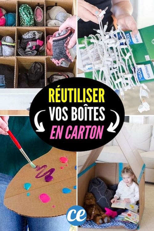 Des astuces pour recycler les boites en carton