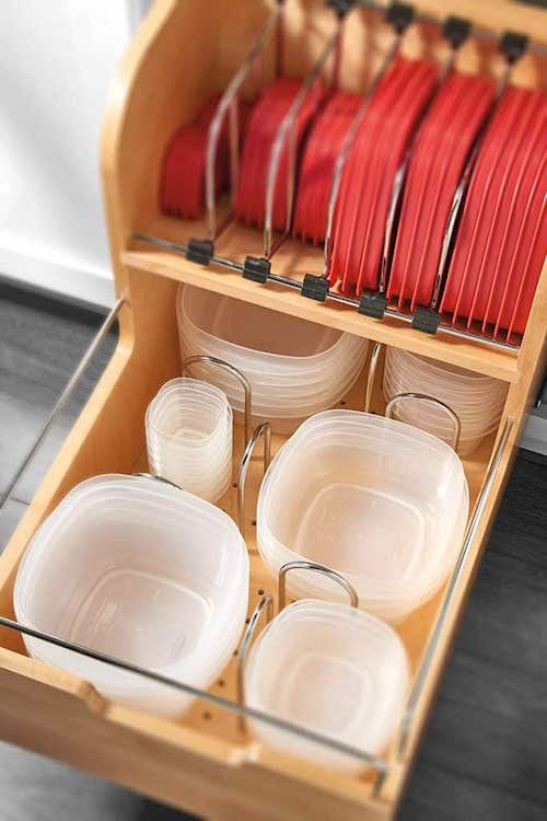 12 Idées Incroyables de Rangement Pour Vos Tupperware.