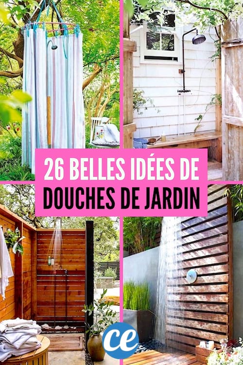26 Super Idées de Douches Extérieures à Faire Soi-Même