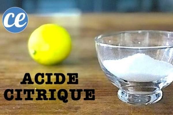 Acide citrique dans un petit bol pour détartrer facilement