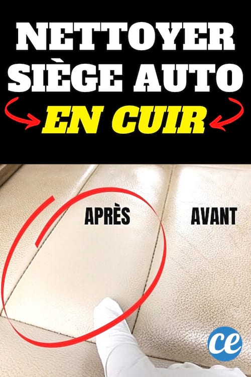 Un siège auto propre qui a été nettoyé avec de l'argile et du lait démaquillant