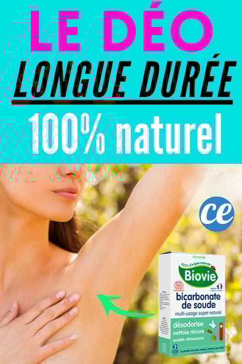mon déodorant naturel anti transpiration longue durée 