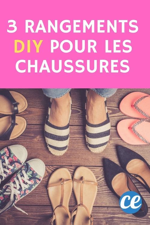 Des idées de rangements à faire soi-même pour ranger les chaussures
