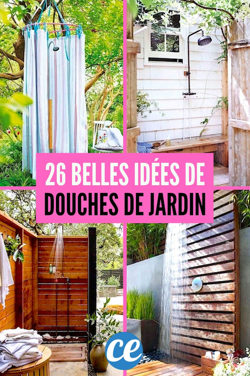26 Super Idées de Douches Extérieures à Faire SoiMême (Faciles & Rapides).