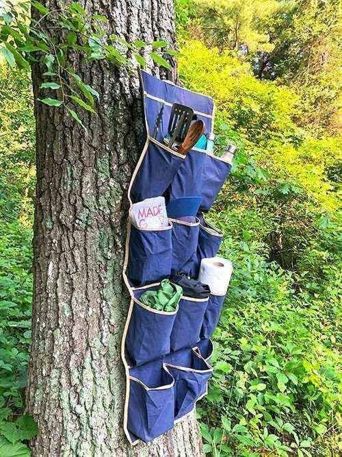 Un range-chaussures pour ranger vos affaires de camping.