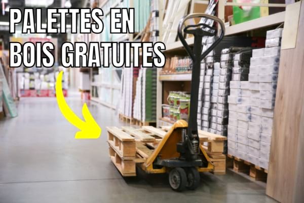 Les supermarchés pour trouver des palettes en bois gratuites.