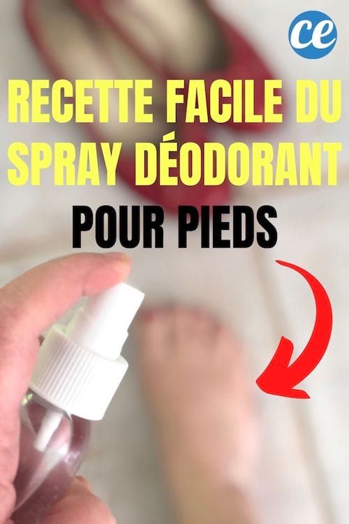 un spray pour éliminer les mauvaises odeurs de pieds
