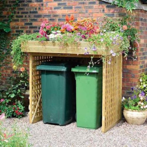 Autocollants Poubelle Extérieure Tournesol & Papillons Jaunes - 2 PCS Imperméables Et Décoratifs Pour Poubelle, Mur, Porte, Frigo