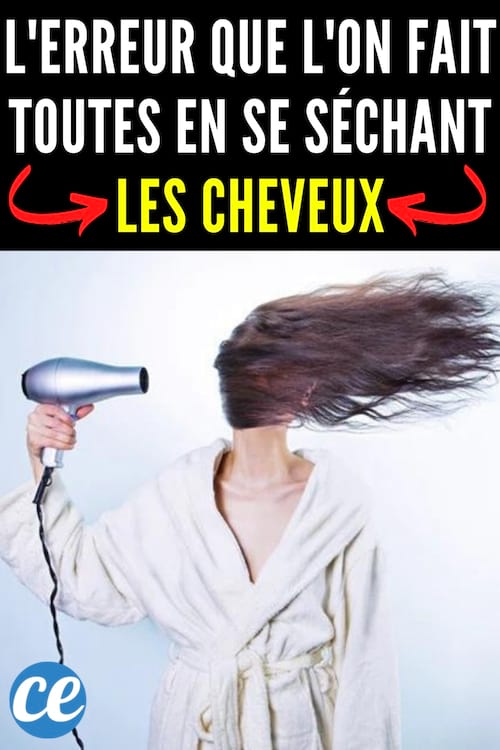 L'erreur que l'on fait toutes quand on se sèche les cheveux.