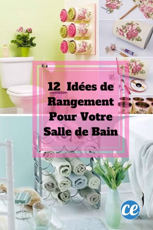 des idées de rangement faciles et pas chères pour la salle de bains