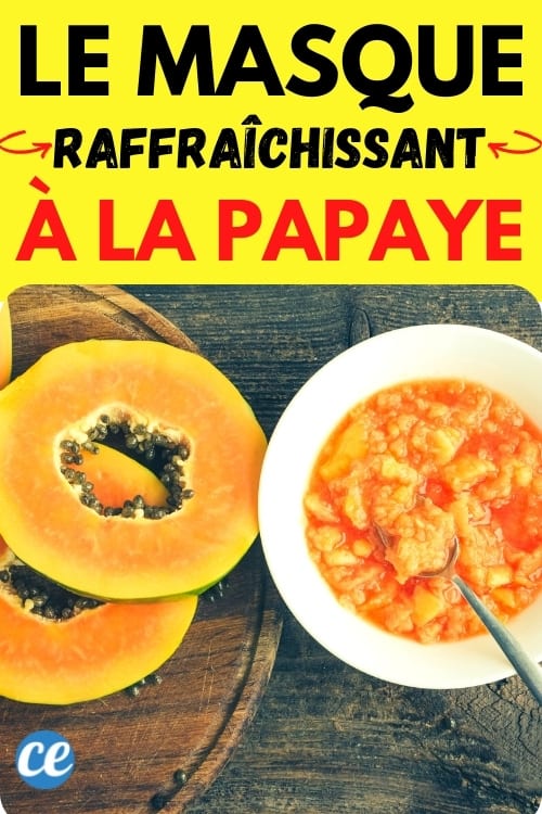 papaye en purée masque pour le visage
