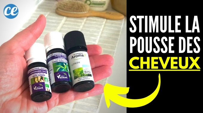 Huile Stimulante Pousse Express Pour Cheveux - Cocktail Naturel à L'huile De Ricin Et Menthe Poivrée