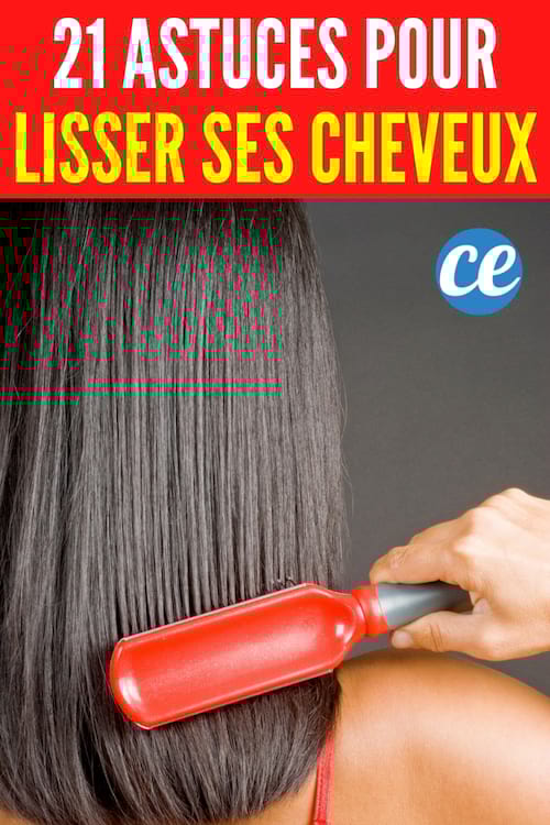 22 recettes naturelles pour lisser les cheveux sans fer à lisser et sans chaleur
