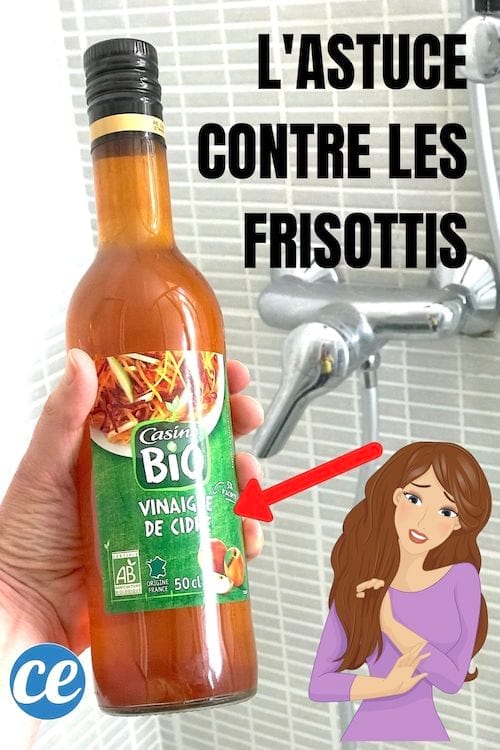 du vinaigre de cidre contre les frisotis