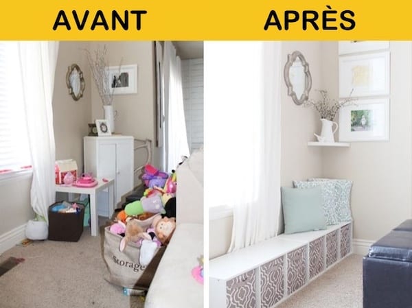 Avant après d'une chambre d'enfants