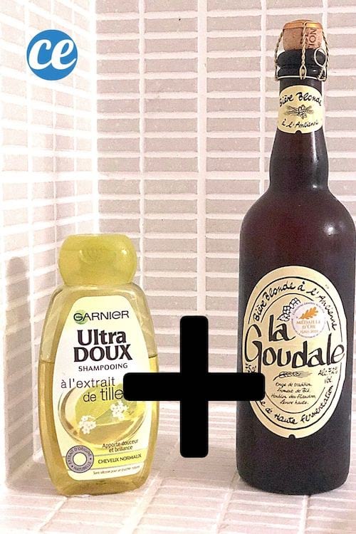 Shampoing à la bière pour lisser les cheveux