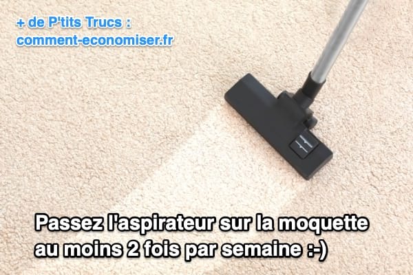 À quelle fréquence passer l'aspirateur sur la moquette