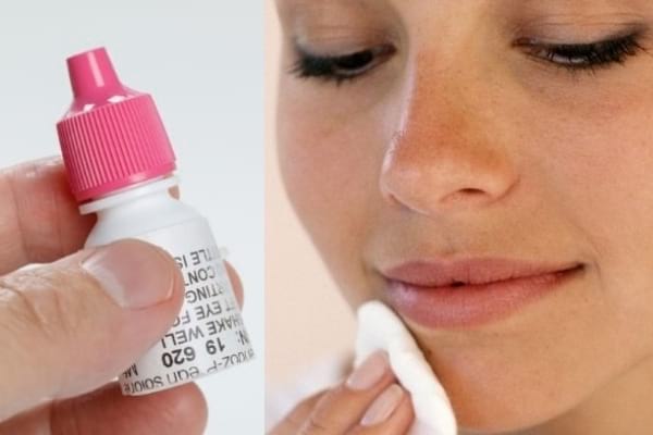 Des gouttes pour les yeux pour soigner les boutons sur la peau du viage