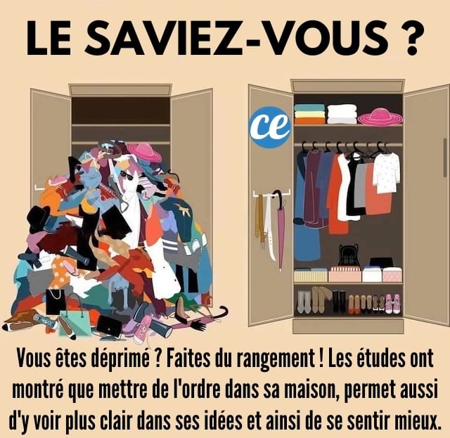 Un placard tout en bazar et après tout rangé pour se sentir mieux