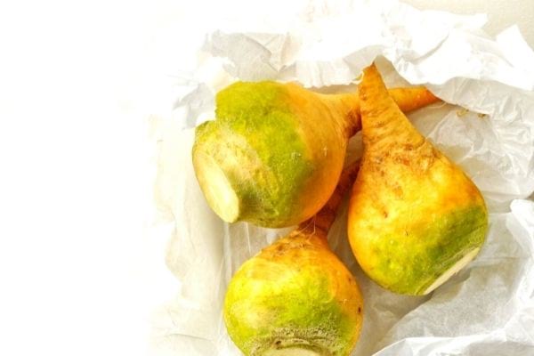 trois rutabaga légumes d'automne