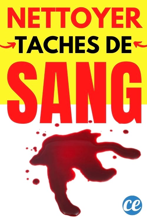 tache de sang sur un vêtement blanc