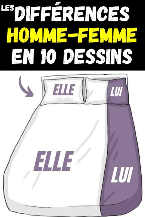 10 différences entre les femmes et les hommes au quotidien