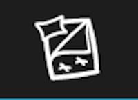 Symbole de machine à laver pour le lavage des couettes