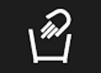 une bassine avec une main comme symbole de machine à laver pour le lavage à la main