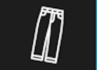 Symbole de machine à laver pour le lavage des jeans