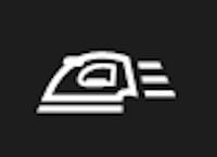 Symbole de machine à laver pour repassage facile