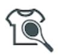 Symbole de machine à laver pour le programme du linge fitness et sport