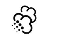 Symbole de machine à laver pour le lavage du linge en vapeur